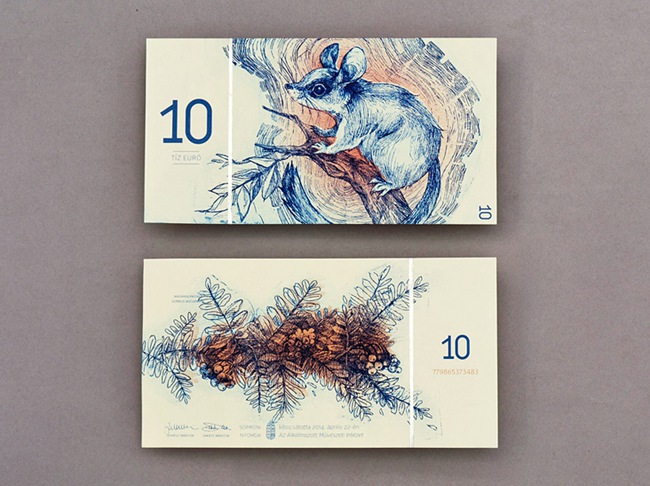 創杰帶你看看動植物手繪風格匈牙利紙幣設計(圖5)