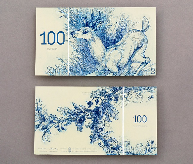 創杰帶你看看動植物手繪風格匈牙利紙幣設計(圖8)